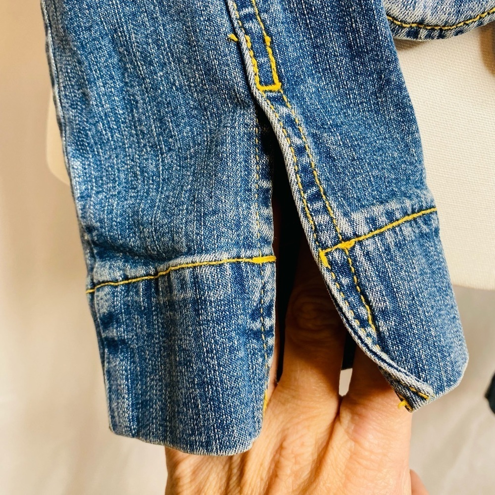 Vintage Pierre Cardin Stonewash Blue Jean Jacket Sz Large - Picture 5 of 15